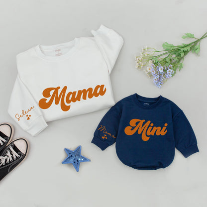 Mama & Mini Matching Fall Sweatshirts: Thanksgiving & Baby Shower Gift