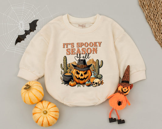Western Pumpkin Baby Romper: First Halloween Outfit & Costume