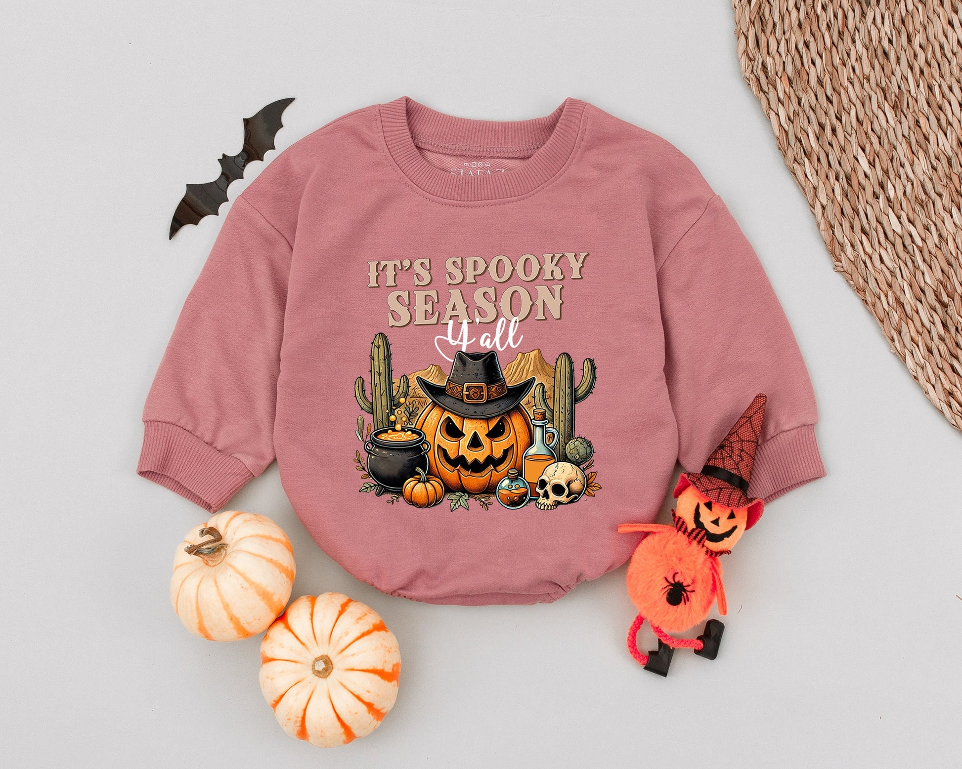 Western Pumpkin Baby Romper: First Halloween Outfit & Costume