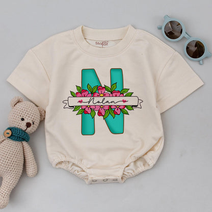 Custom Matching Family Shirts: Personalized Floral Name Outfits