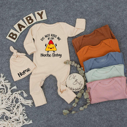 Nacho Baby Bodysuit Hat Pregnancy Announcement Gender Neutral Baby Shower Gift Cute Newborn Outfit Natural Coming Soon Clothes