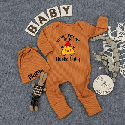 Nacho Baby Bodysuit Hat Pregnancy Announcement Gender Neutral Baby Shower Gift Cute Newborn Outfit Natural Coming Soon Clothes