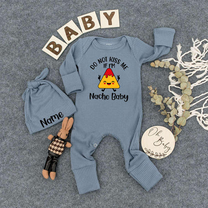 Nacho Baby Bodysuit Hat Pregnancy Announcement Gender Neutral Baby Shower Gift Cute Newborn Outfit Natural Coming Soon Clothes