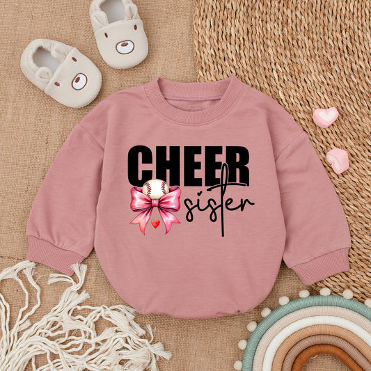 Baseball Sis Bubble Romper | Baby Girl Outfit | Newborn Gift Idea
