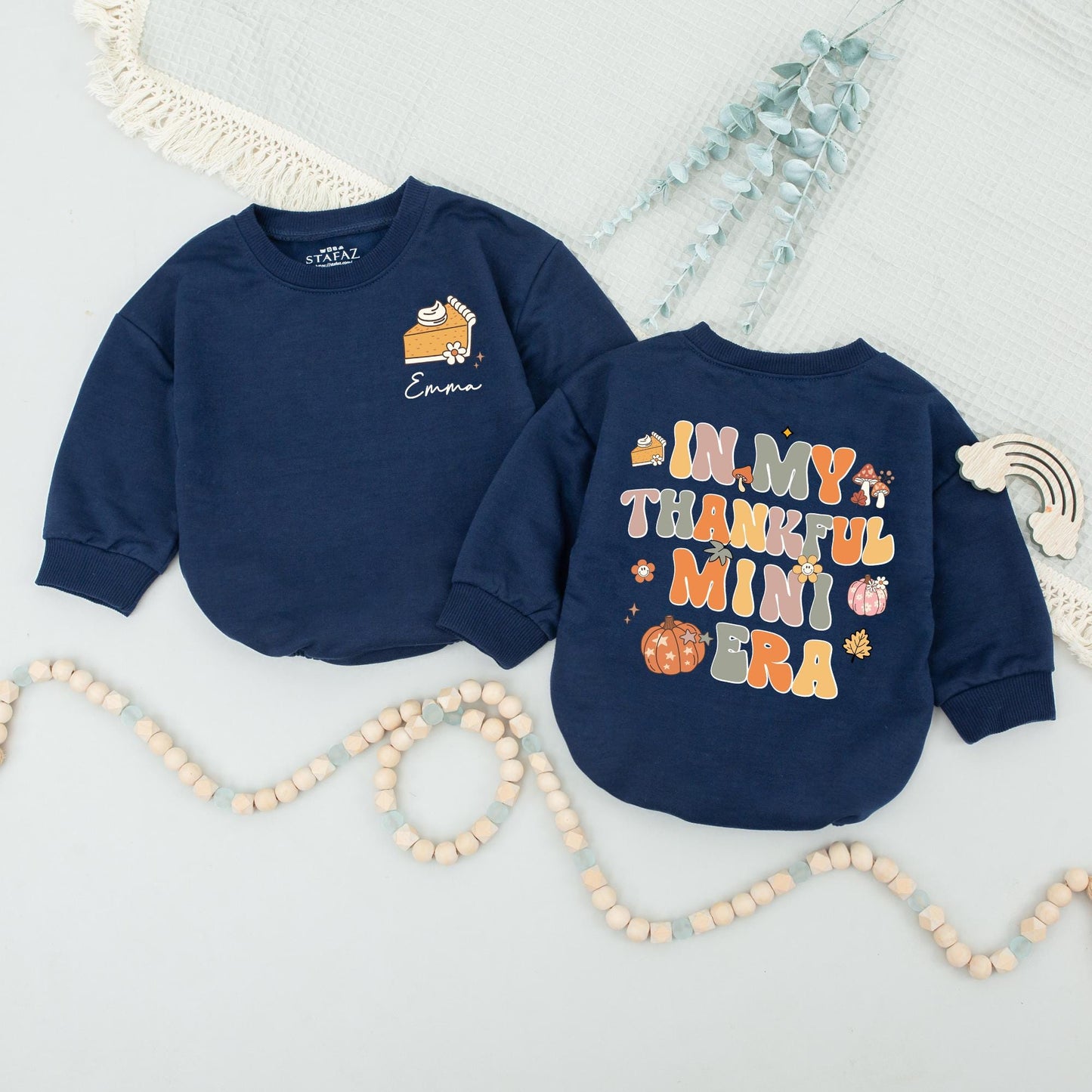 Matching Fall Outfits: Cozy Thanksgiving Sweater & Baby Romper