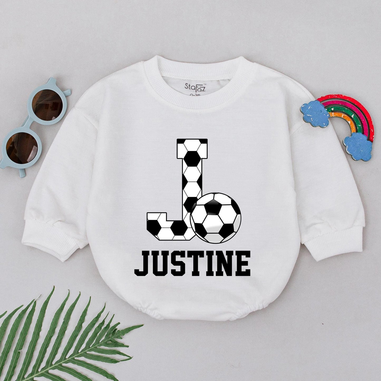 Custom Soccer Romper for Baby - Game Day & Father's Day Outfit