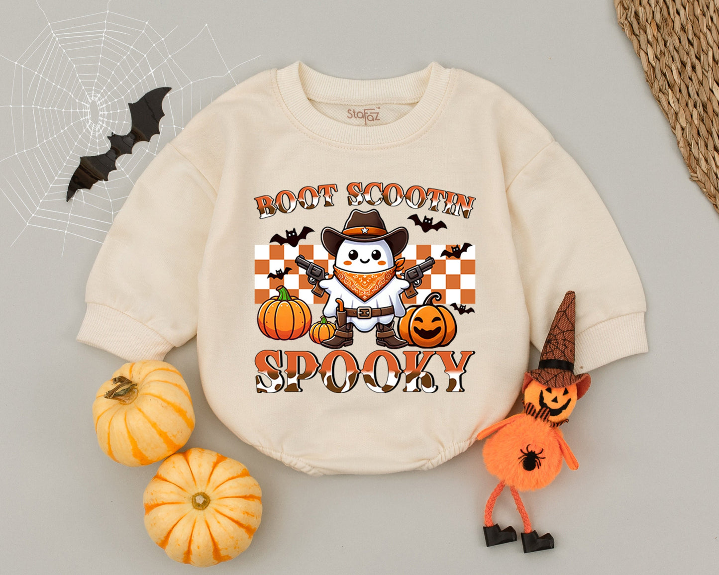 Western Cowboy Baby Romper: Spooky Halloween Outfit for Babies