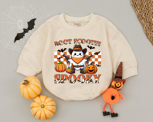 Western Cowboy Baby Romper: Spooky Halloween Outfit for Babies