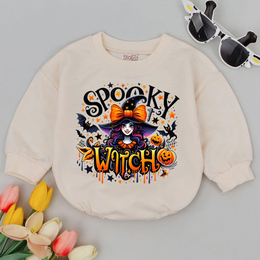 Retro Spooky Baby Bodysuit: First Halloween Outfit, Gender Neutral
