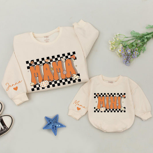 Mama & Mini Thanksgiving Sweatshirt: Matching Family Fall Outfit Gift