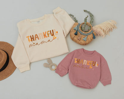 Retro Family Matching Sweatshirts: Halloween & Thanksgiving Outfits