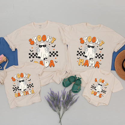 Halloween Retro Matching Shirts: Spooky Family, Mommy & Me Outfits