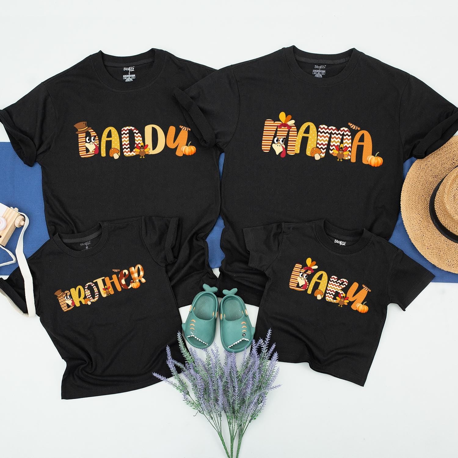 Thanksgiving Family Shirts: Custom, Matching Fall Turkey Tees