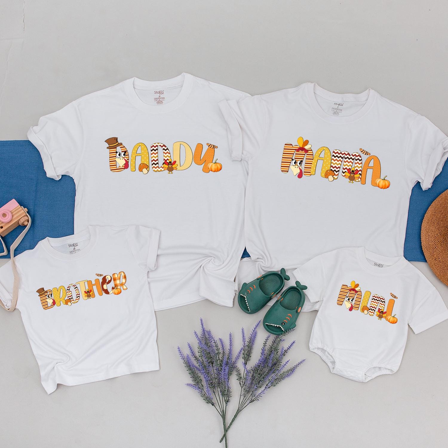 Thanksgiving Family Shirts: Custom, Matching Fall Turkey Tees