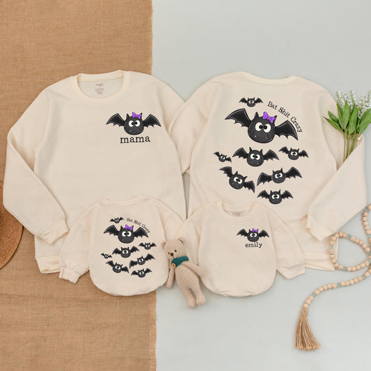 Matching Halloween Bat Sweaters for Family, Babies & More  