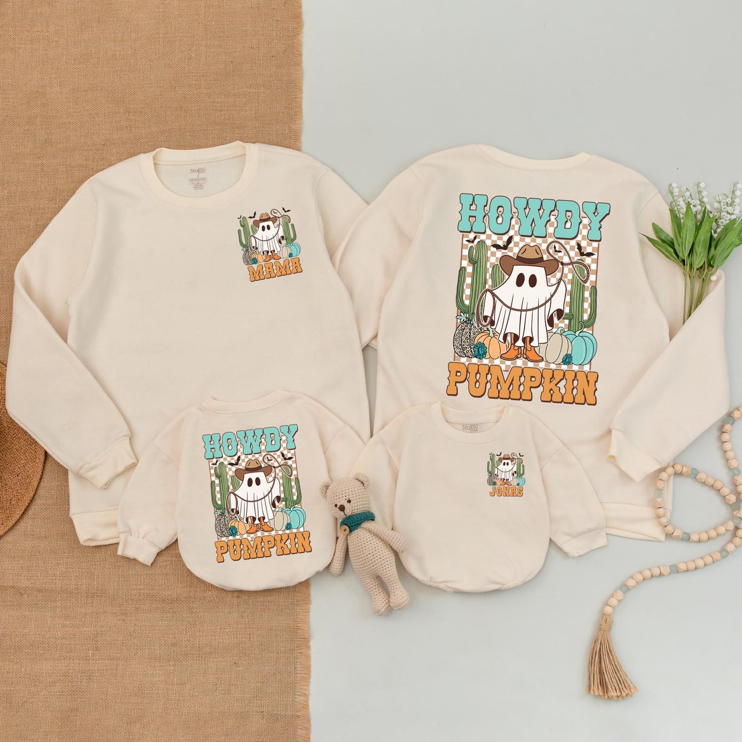 Western Halloween Family Outfits: Mommy and Me, Baby Bodysuits  