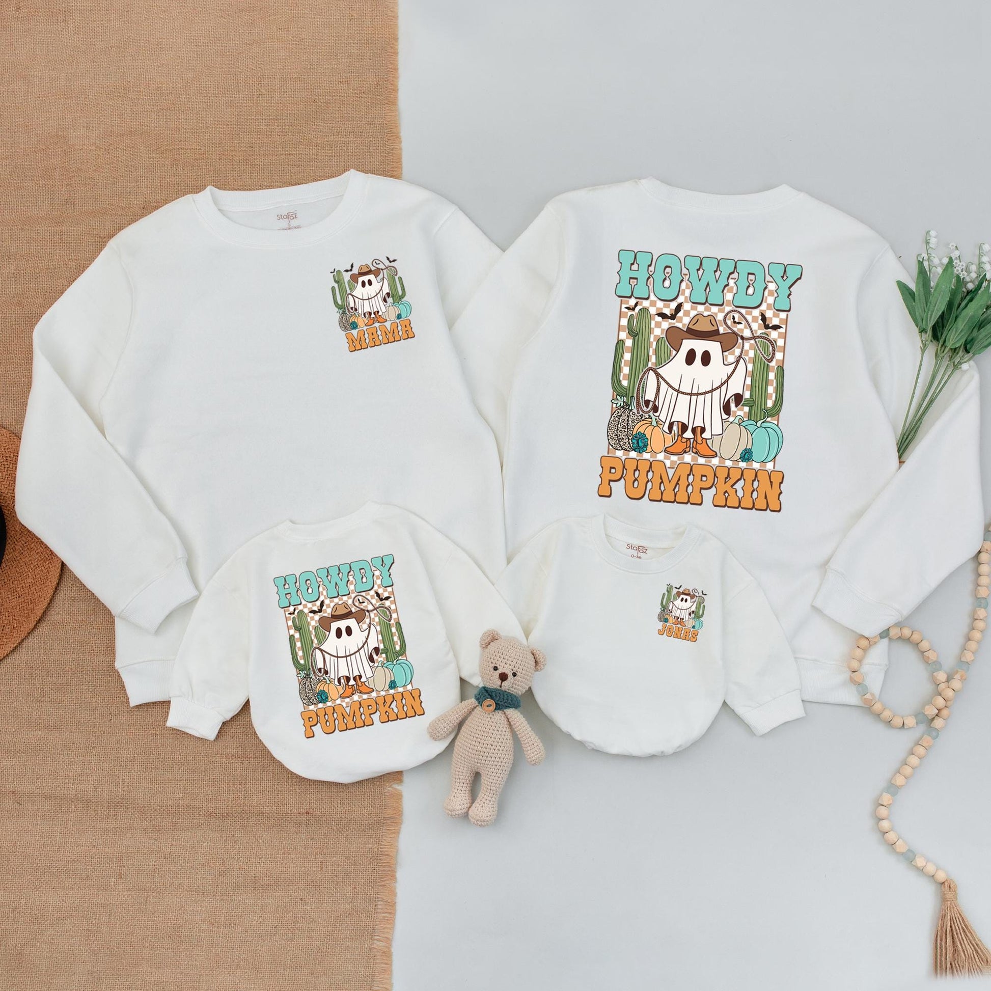 Western Halloween Family Outfits: Mommy and Me, Baby Bodysuits  