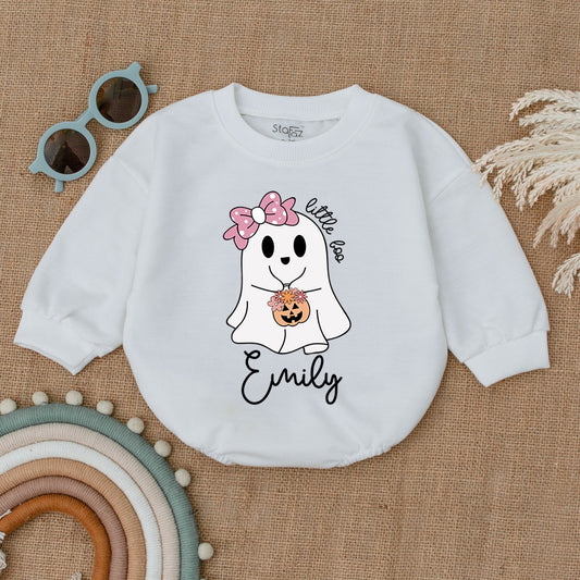 Pumpkin Bubble Romper: My First Halloween Outfit for Babies