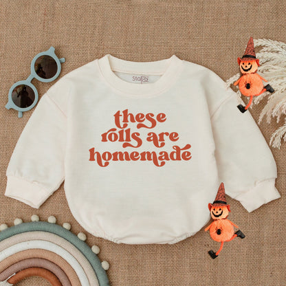 Thanksgiving Baby Outfit: Funny Romper & Cozy Sweater for Fall