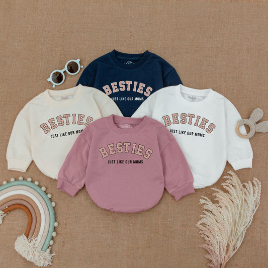 Matching Baby Rompers: Besties Like Moms, Perfect Gift for New Moms