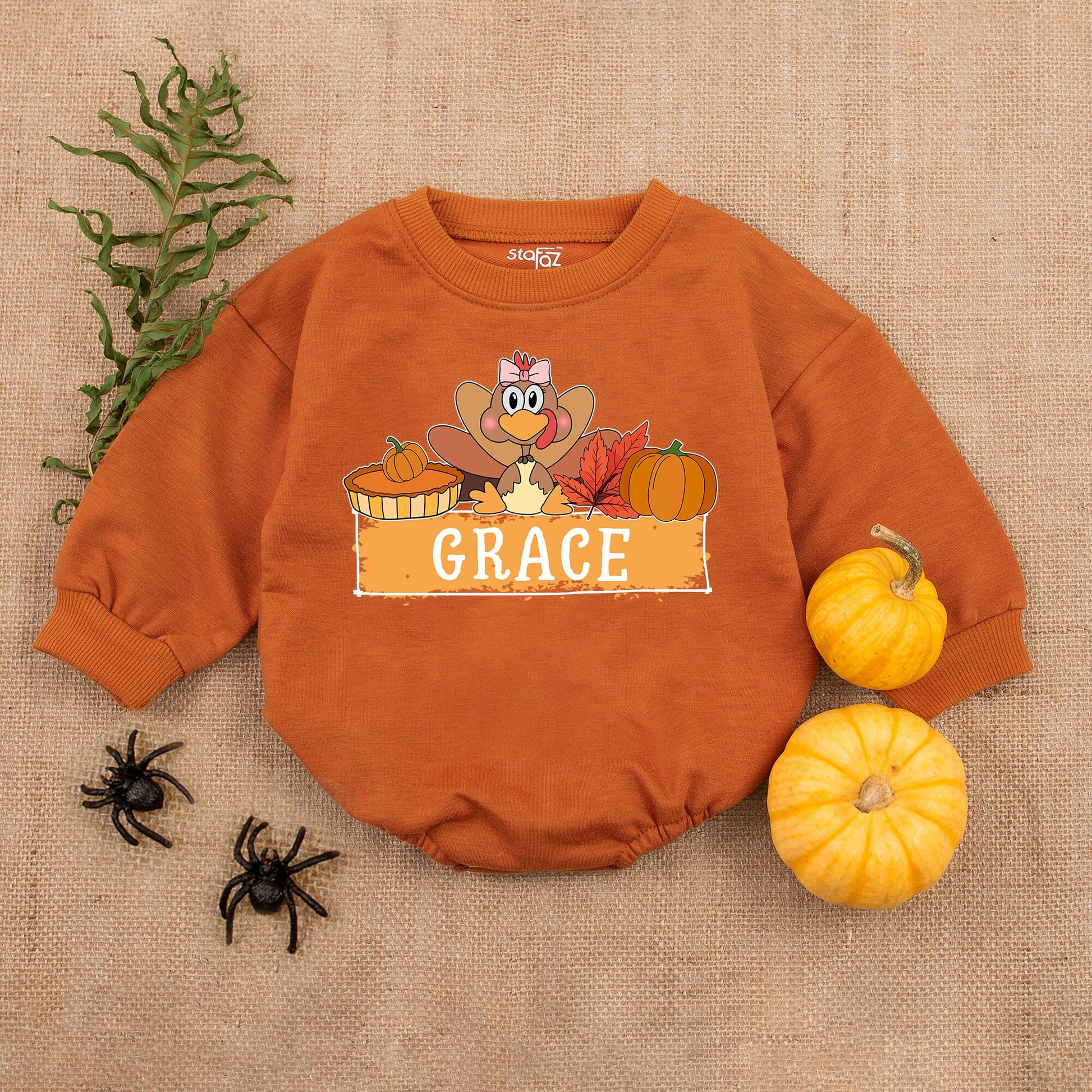Thanksgiving Baby Romper Outfit – My First Holiday Bubble Suit