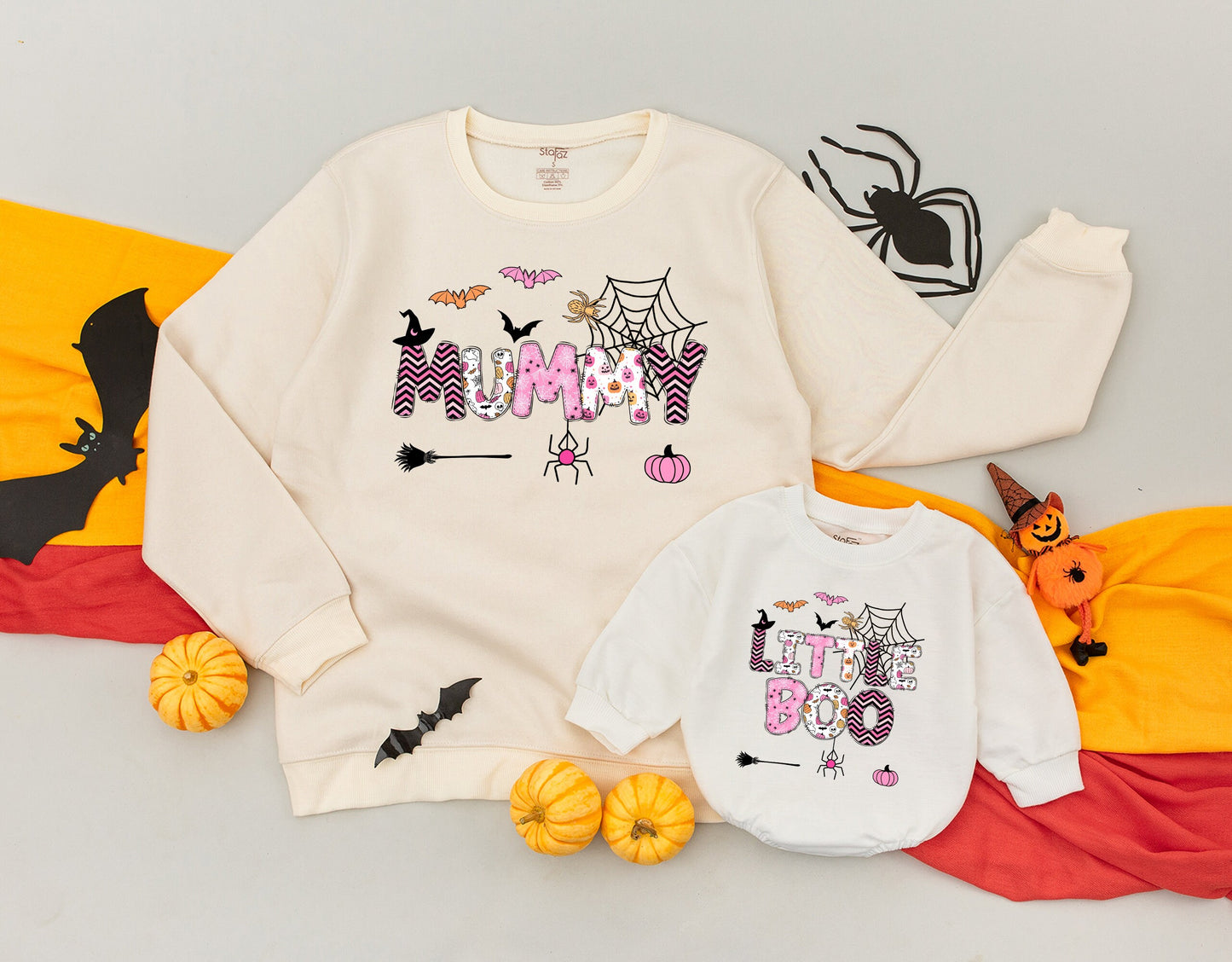 Matching Halloween Family Outfits: Sweatshirts, Shirts, Baby Tees