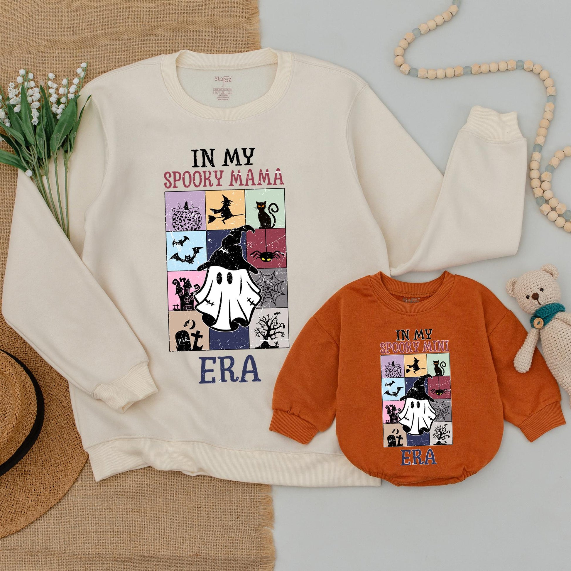 Mama & Me Spooky Sweatshirts: Halloween & Thanksgiving Vibes