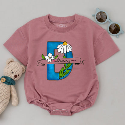 Personalized Family Matching Shirts: Custom Floral Name Tees  