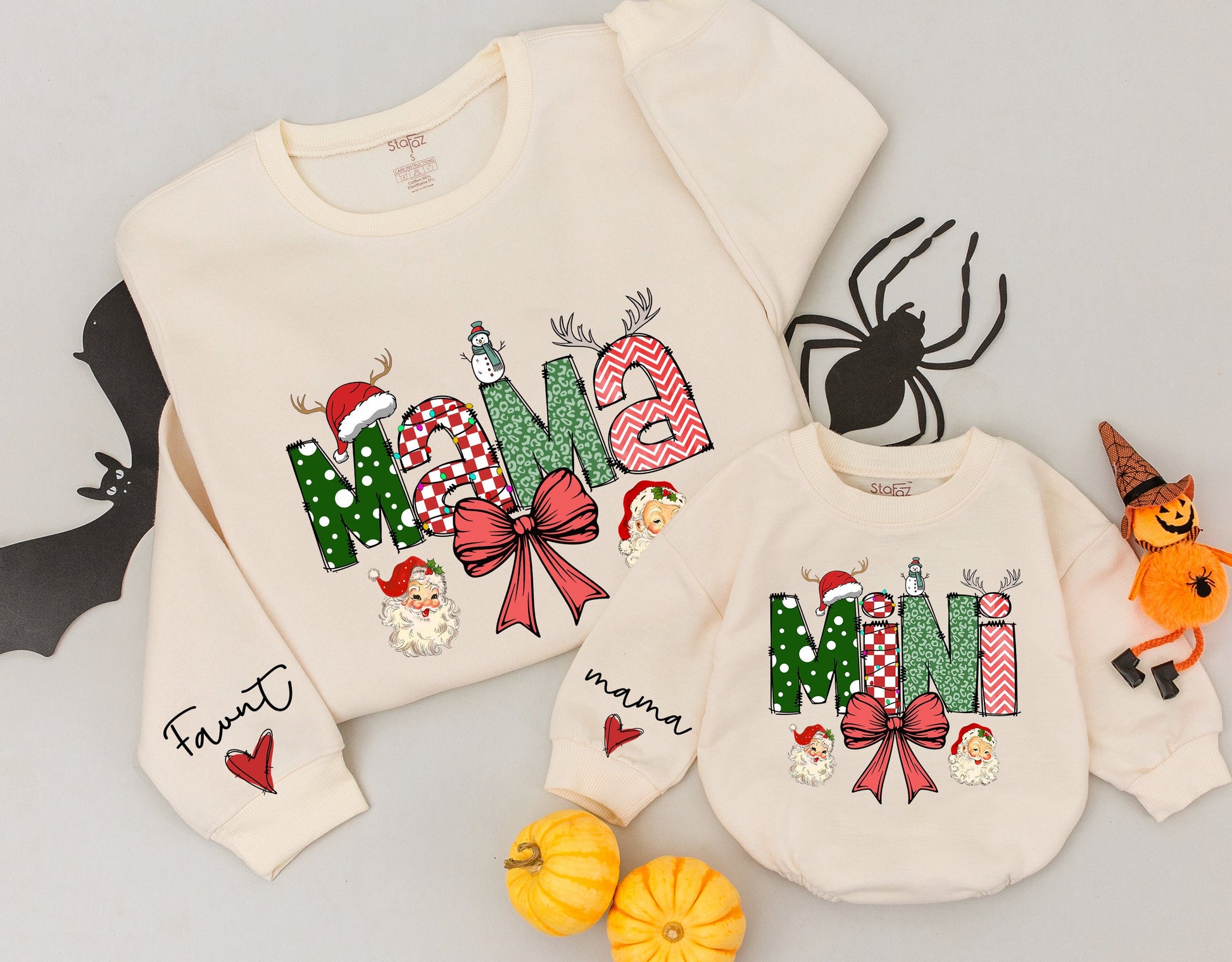 Matching Mama & Mini Sweatshirt Set: Cute Family Christmas Outfit