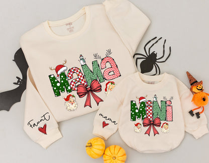 Matching Mama & Mini Sweatshirt Set: Cute Family Christmas Outfit