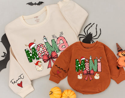 Matching Mama & Mini Sweatshirt Set: Cute Family Christmas Outfit