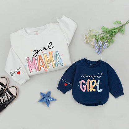 Mama & Me Retro Sweatshirt Set: Matching Family, Mother's Day Gift