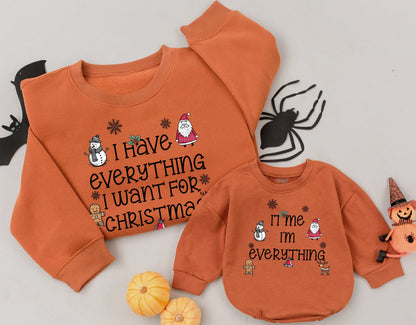 Matching Christmas Sweaters for Mom and Baby – Holiday Romper Gift