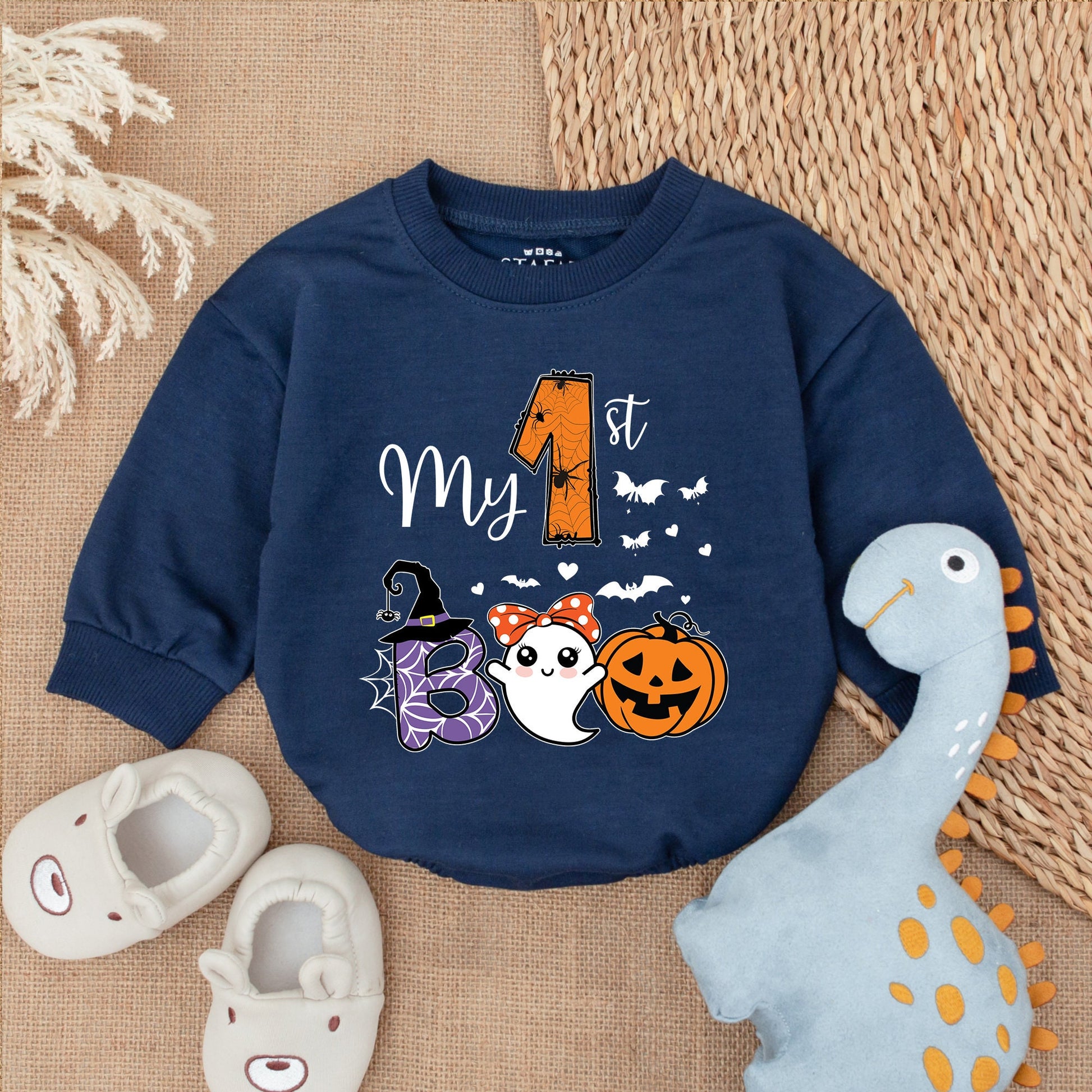 First Halloween Baby Girl Romper - Spooky Bodysuit for Fall Fun