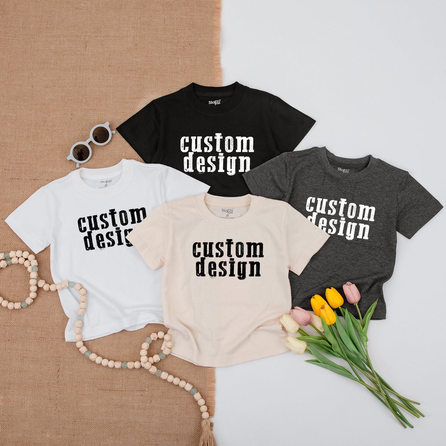 Custom Toddler Hockey Shirt with Bold Text Design | Personalized Gift for Baby Boy or Girl | Comfortable Cotton