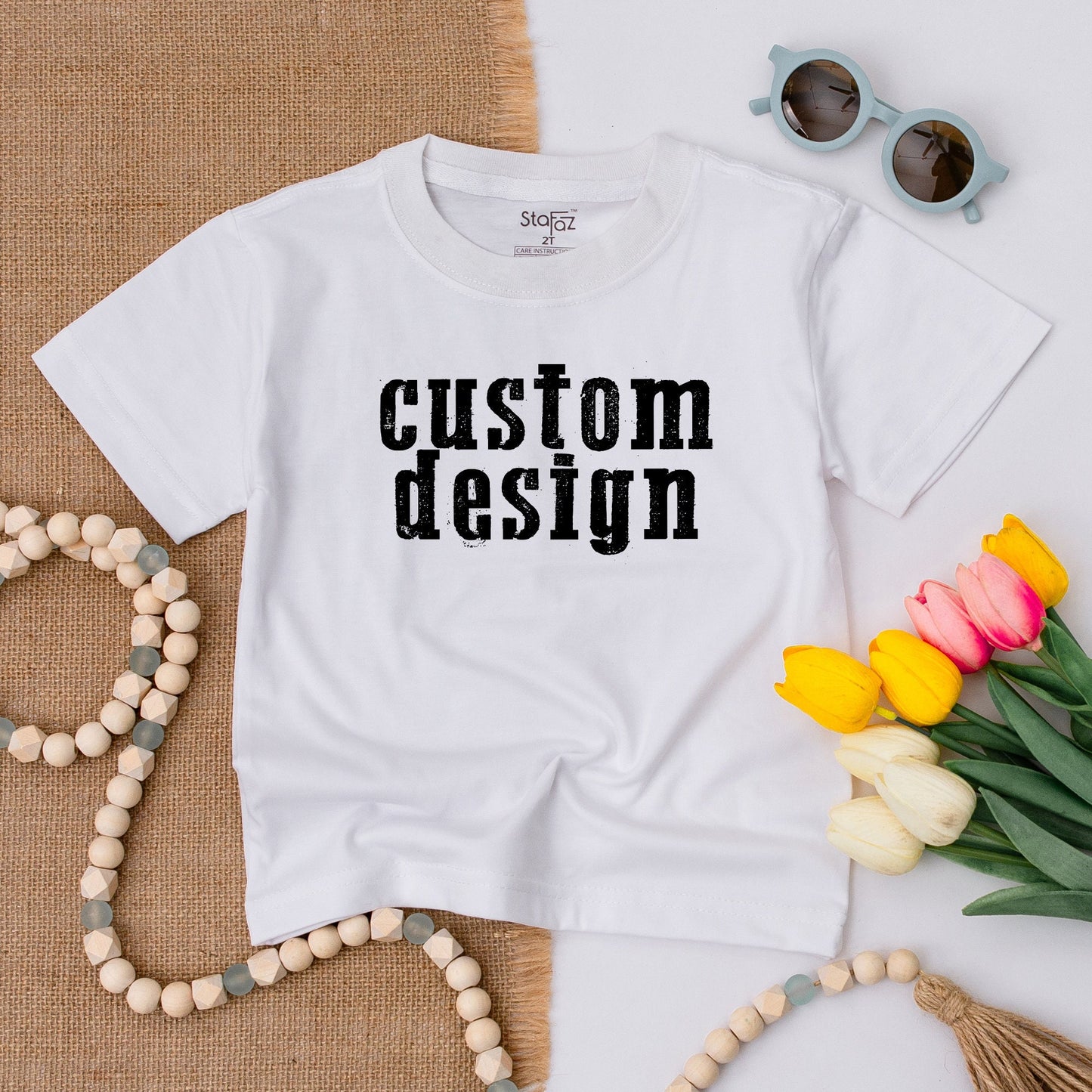 Custom Toddler Hockey Shirt with Bold Text Design | Personalized Gift for Baby Boy or Girl | Comfortable Cotton