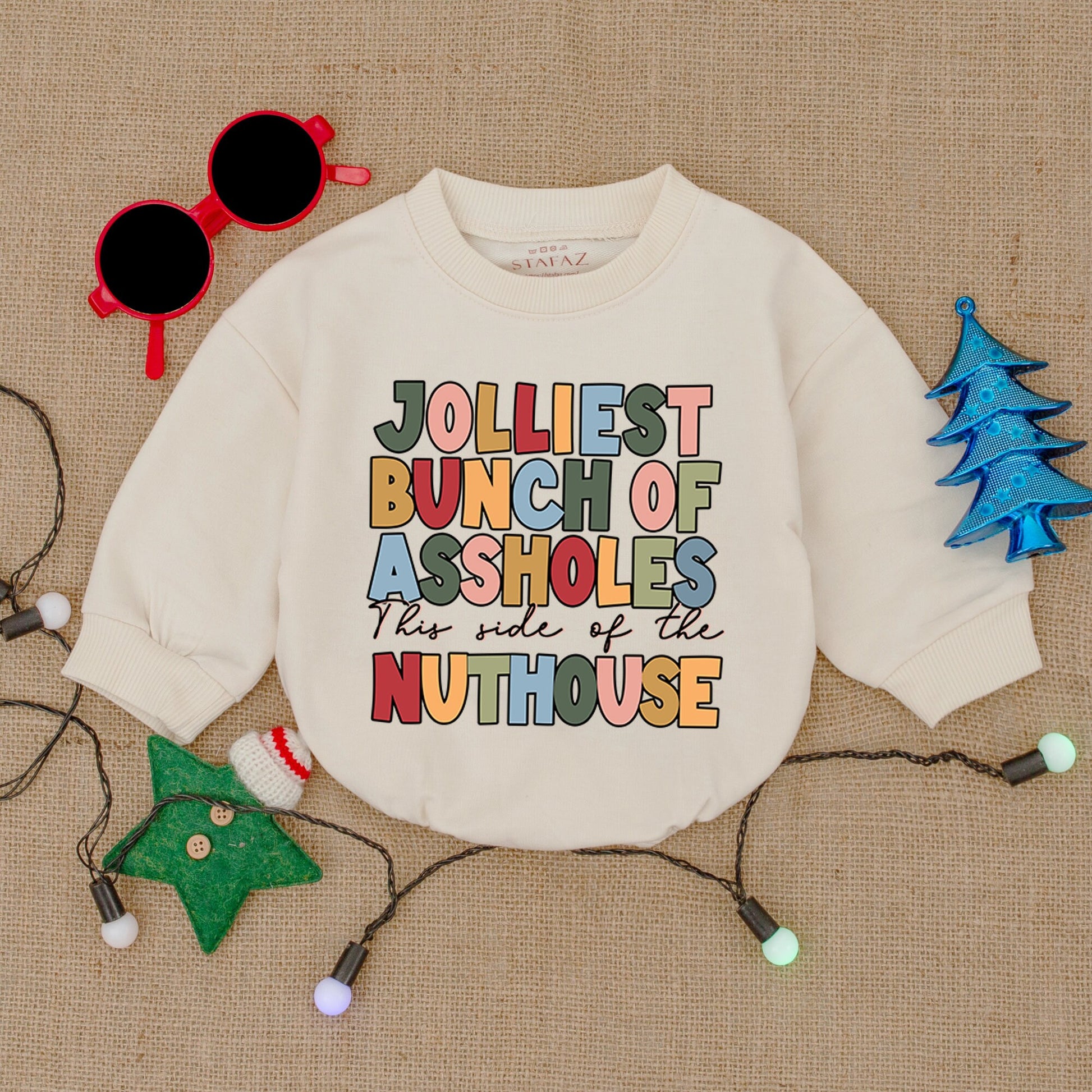 Festive Baby Christmas Bodysuit, Cozy Romper, Perfect Shower Gift