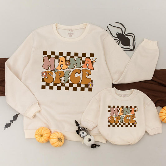 Retro Fall Thanksgiving Sweaters: Matching Mommy & Me Outfits