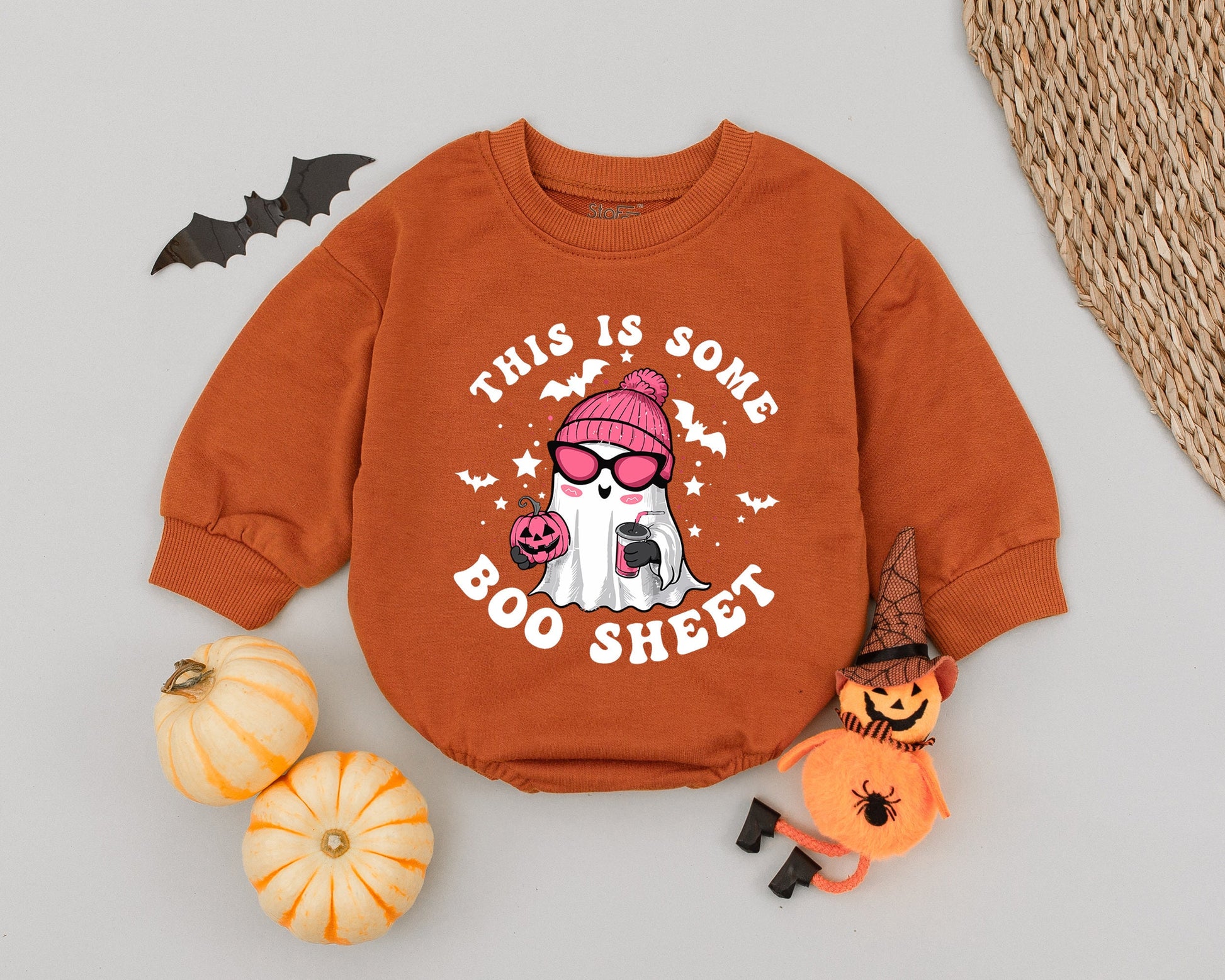 Spooky Cute Ghost Baby Romper - Funny Halloween Outfit for Toddlers