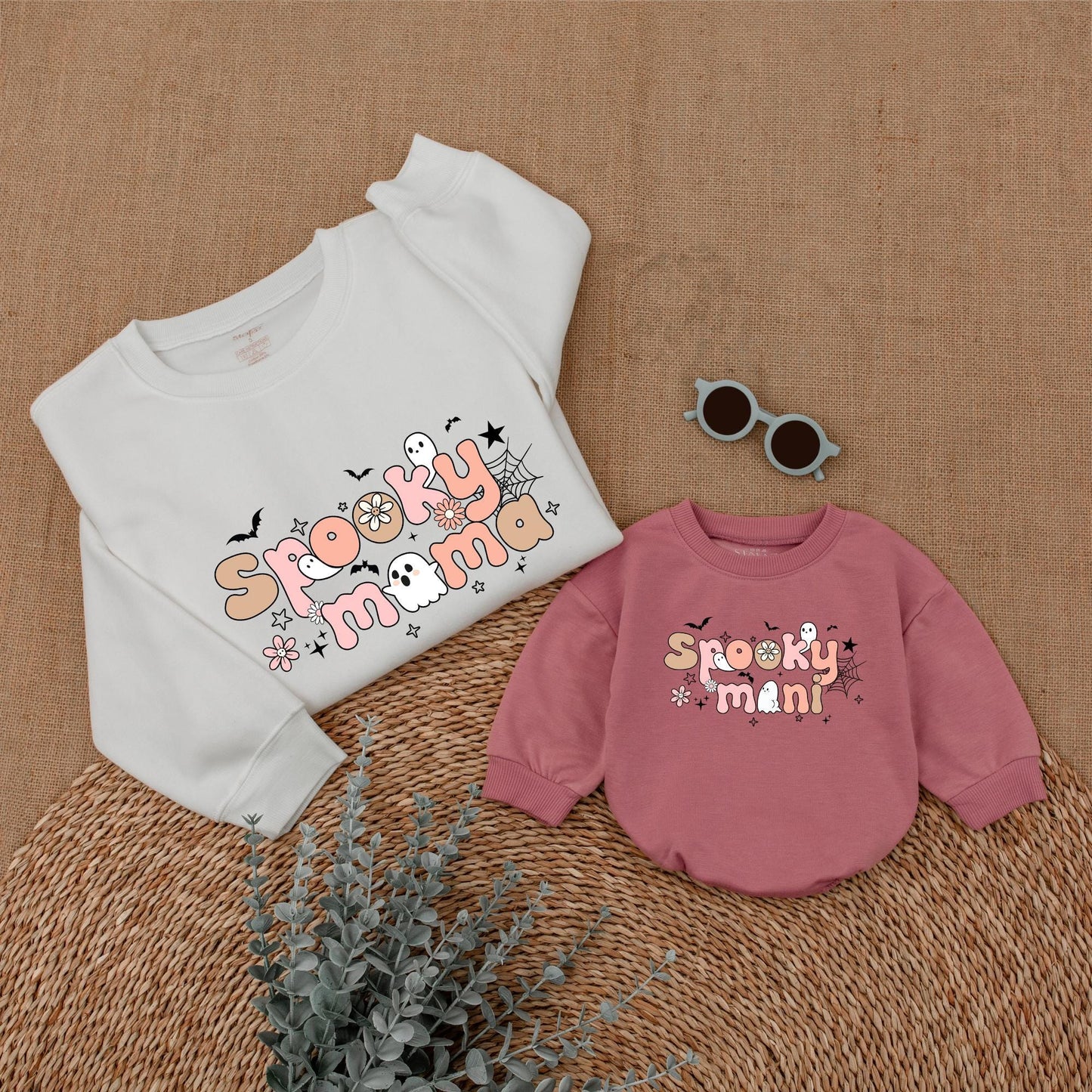 Halloween Matching Sweatshirts: Spooky Mama & Mini Mommy & Me Outfit