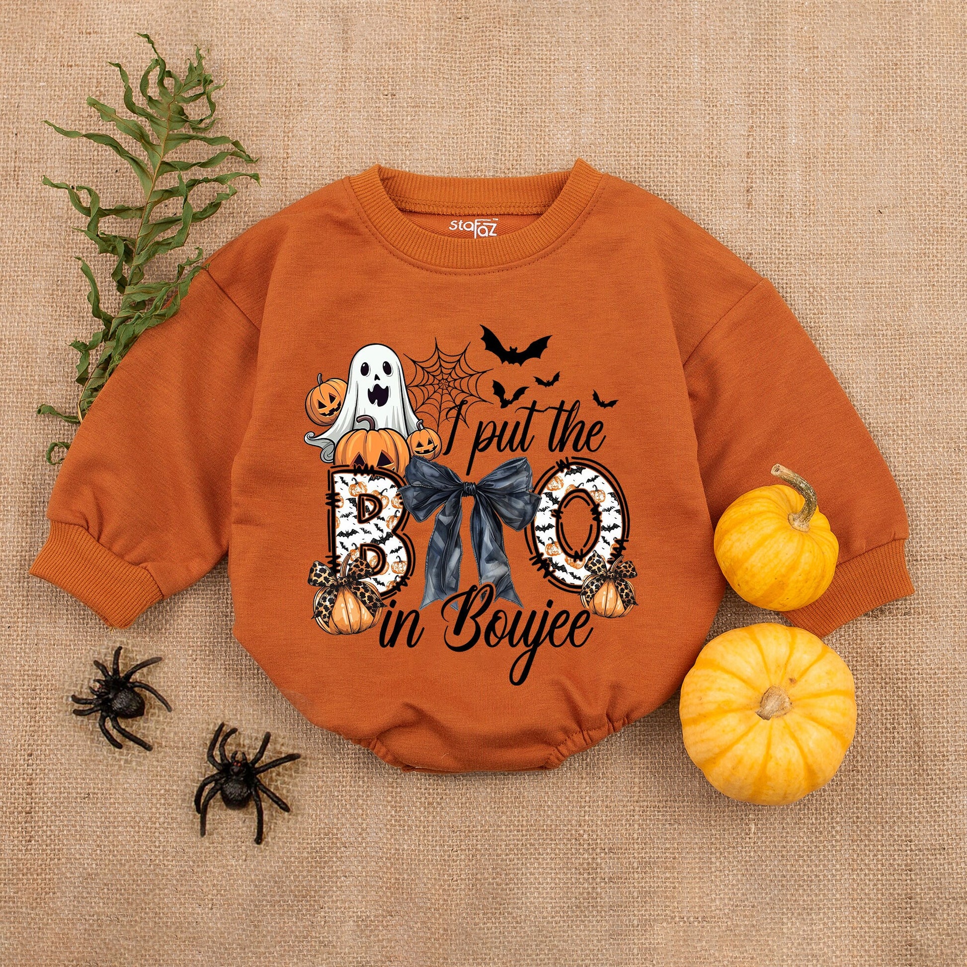 First Halloween Pumpkin Romper - Cute Baby Bodysuit & Gift Idea
