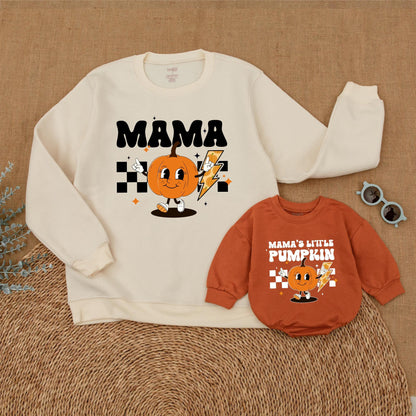 Pumpkin Patch Matching Outfits: Mommy & Me Fall Sweatshirts Set