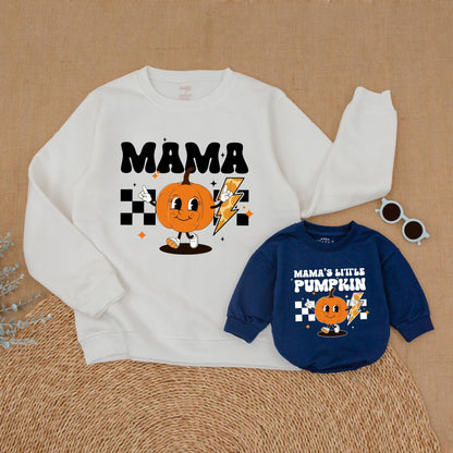 Pumpkin Patch Matching Outfits: Mommy & Me Fall Sweatshirts Set