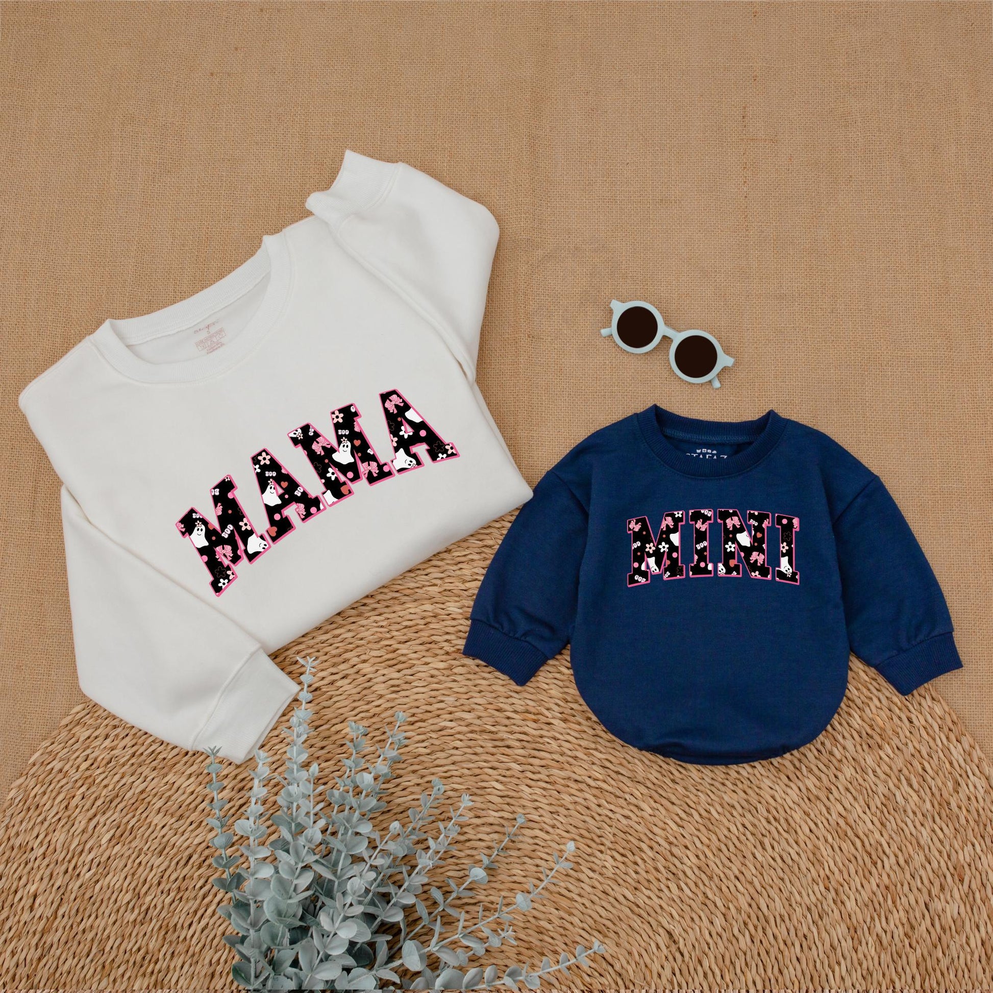 Matching Mama & Mini Spooky Sweatshirt: Halloween Family Outfits