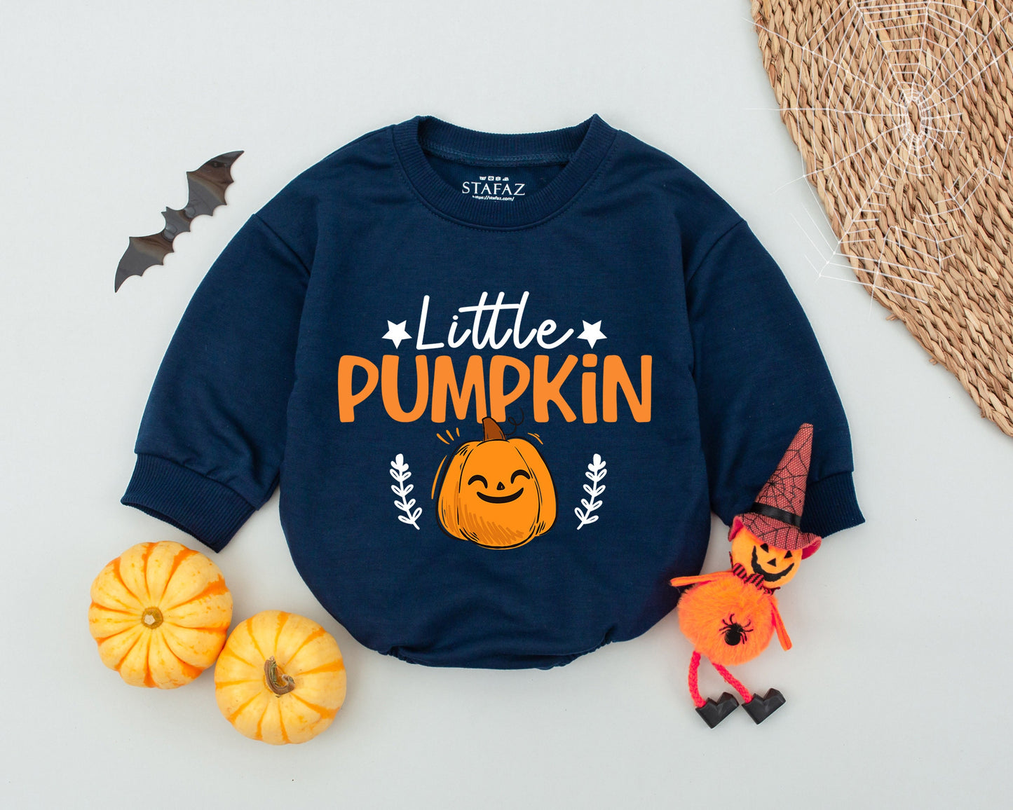 Pumpkin Spice Baby Romper: First Halloween & Thanksgiving Outfit