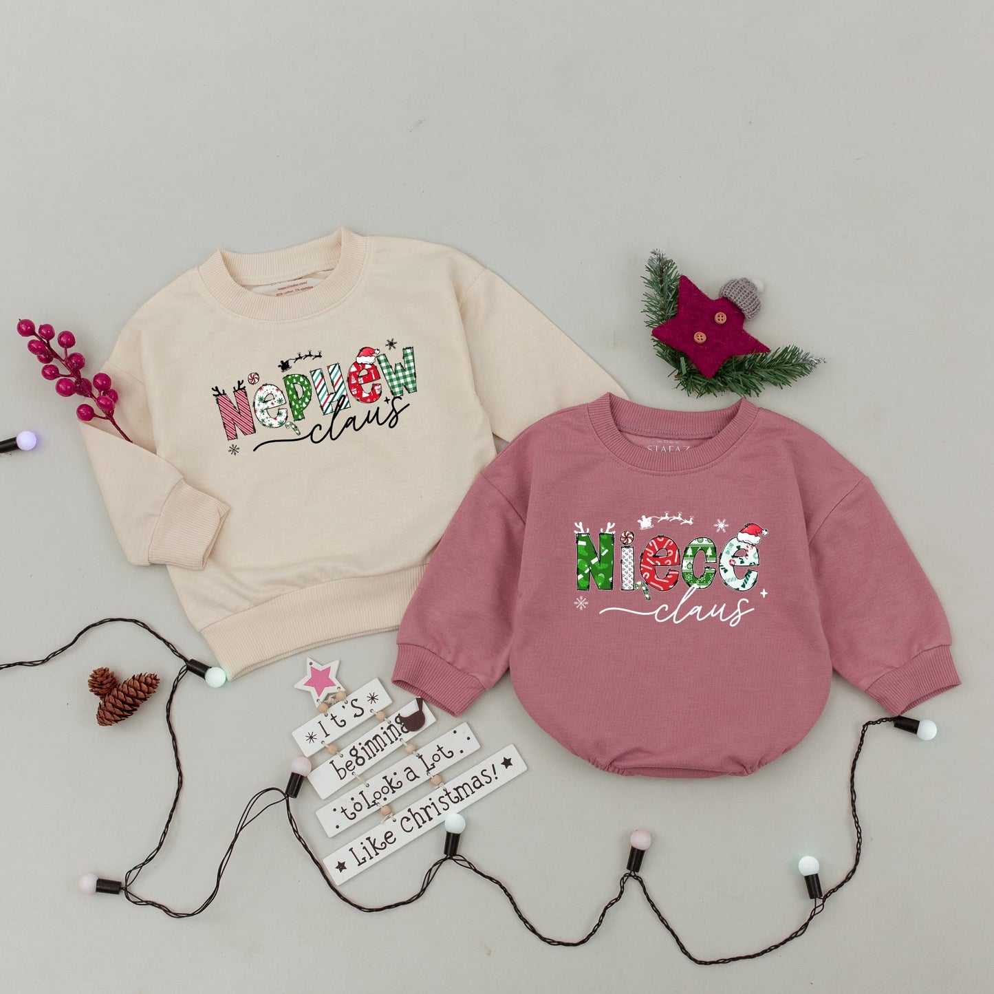 Auntie & Niece Christmas Sweaters: Trendy Family Matching Shirts