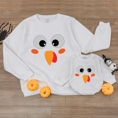 Turkey Baby Sweatshirt: Thanksgiving & Fall Baby Shower Gift  