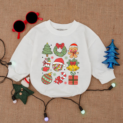 Santa Baby Romper – Cozy Christmas Bodysuit Gift for Infants