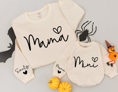 Matching Mom and Baby Sweatshirt Set, Christmas Family Outfit Gift