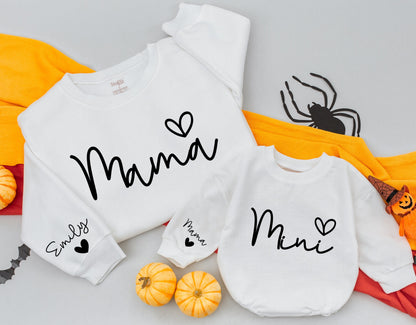 Matching Mom and Baby Sweatshirt Set, Christmas Family Outfit Gift